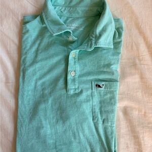 Vineyard Vines Men's Teal Polo Shirt